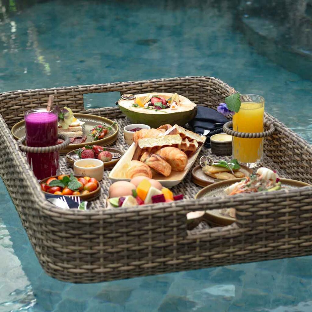Karaya Villas Umalas Concierge Event Coordination Floating Breakfast