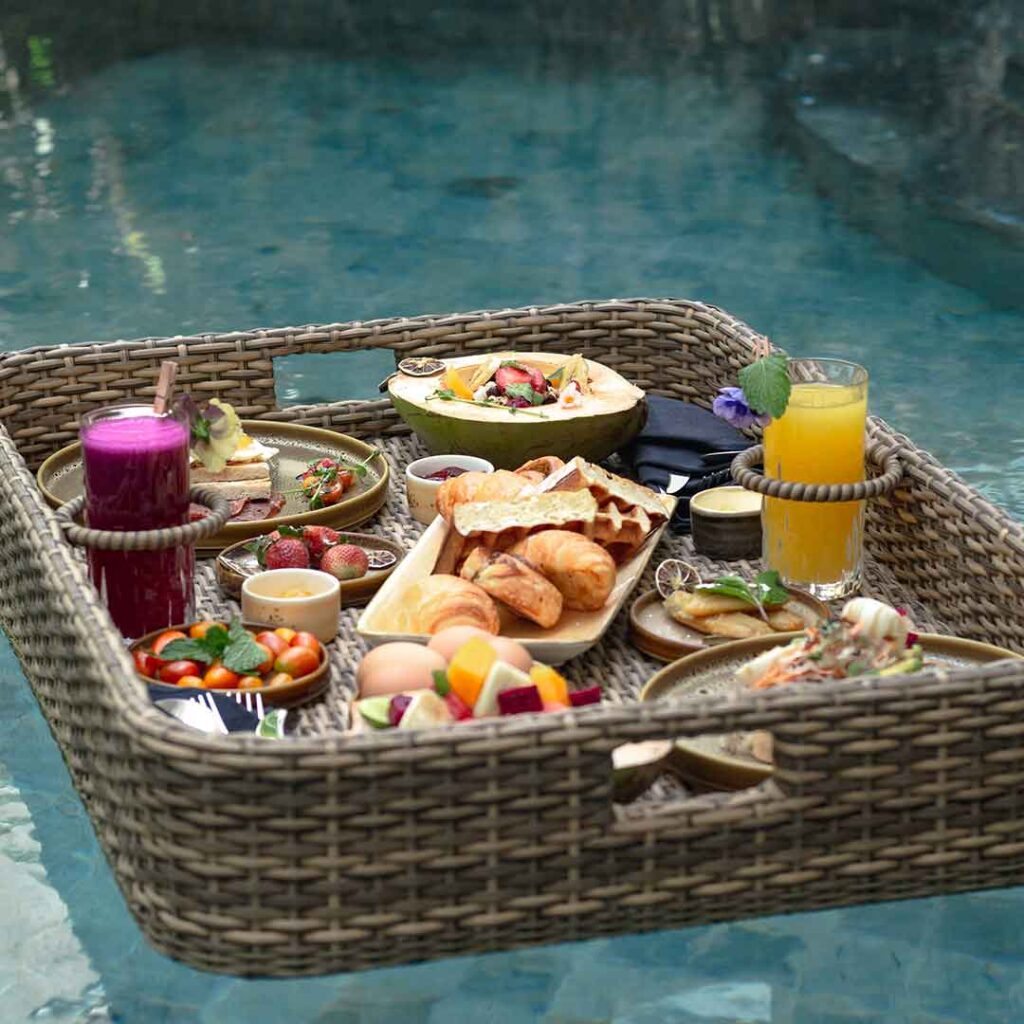 Karaya Villas Umalas Concierge Event Coordination Floating Breakfast